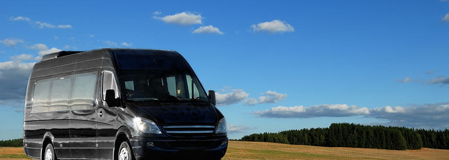 Black luxury Minibus