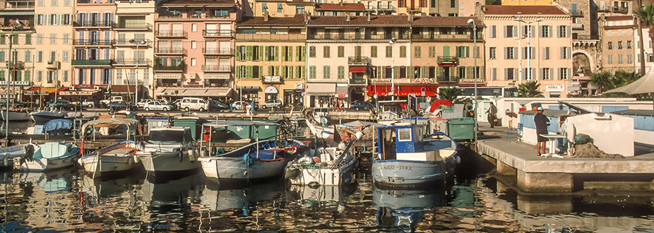 Small boats at Cannes' Marina