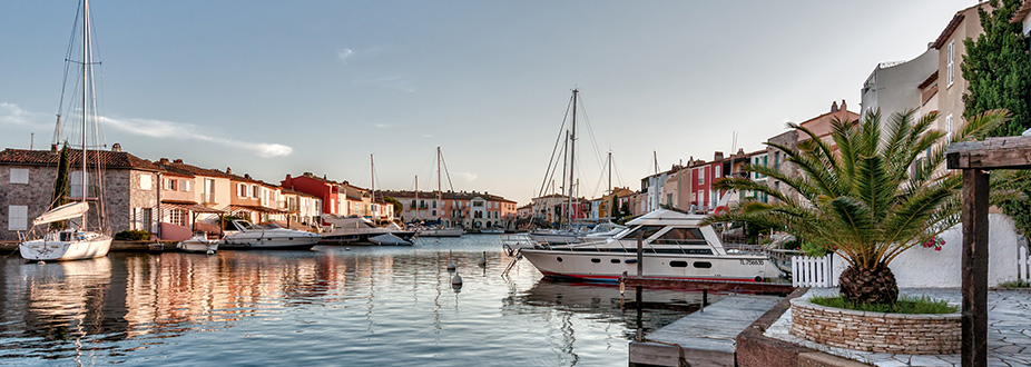 Grimaud's Harbor and houses