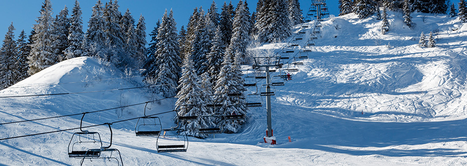 Megeve ski station slopes