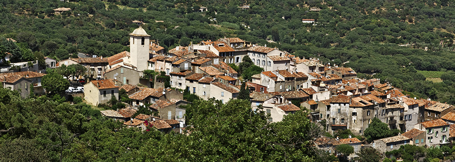 aerial picture from Ramatuelle village